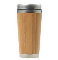 Bedruckte Thermosbecher aus Bambus | Ökologische Trinkflaschen.