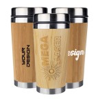 Printed bamboo thermos mugs | Sustainable drinking bottles