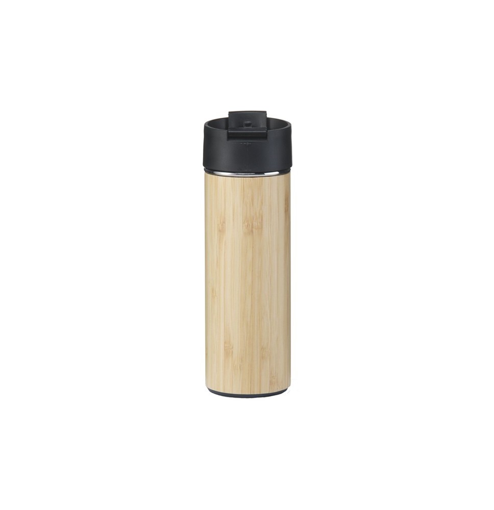 Print or engrave bamboo thermos mug | Order online quickly and easily